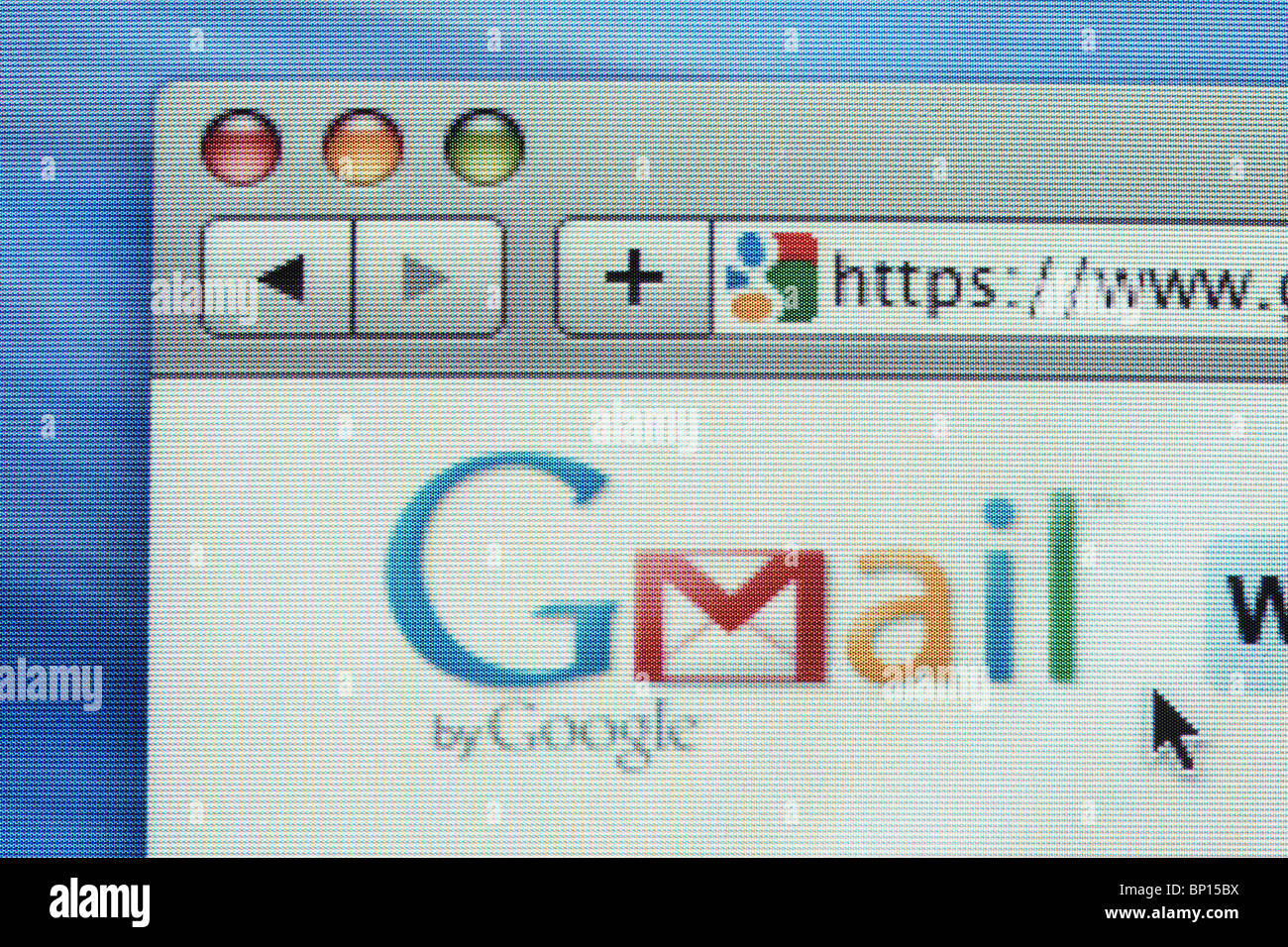 Logo Gmail sur l'écran de l'ordinateur Banque D'Images