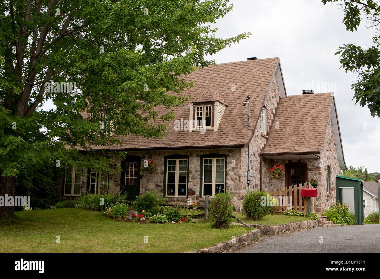 La Maison Albert Potvin maison est représentée dans le quartier Chateau Bigot de la ville de Québec Banque D'Images