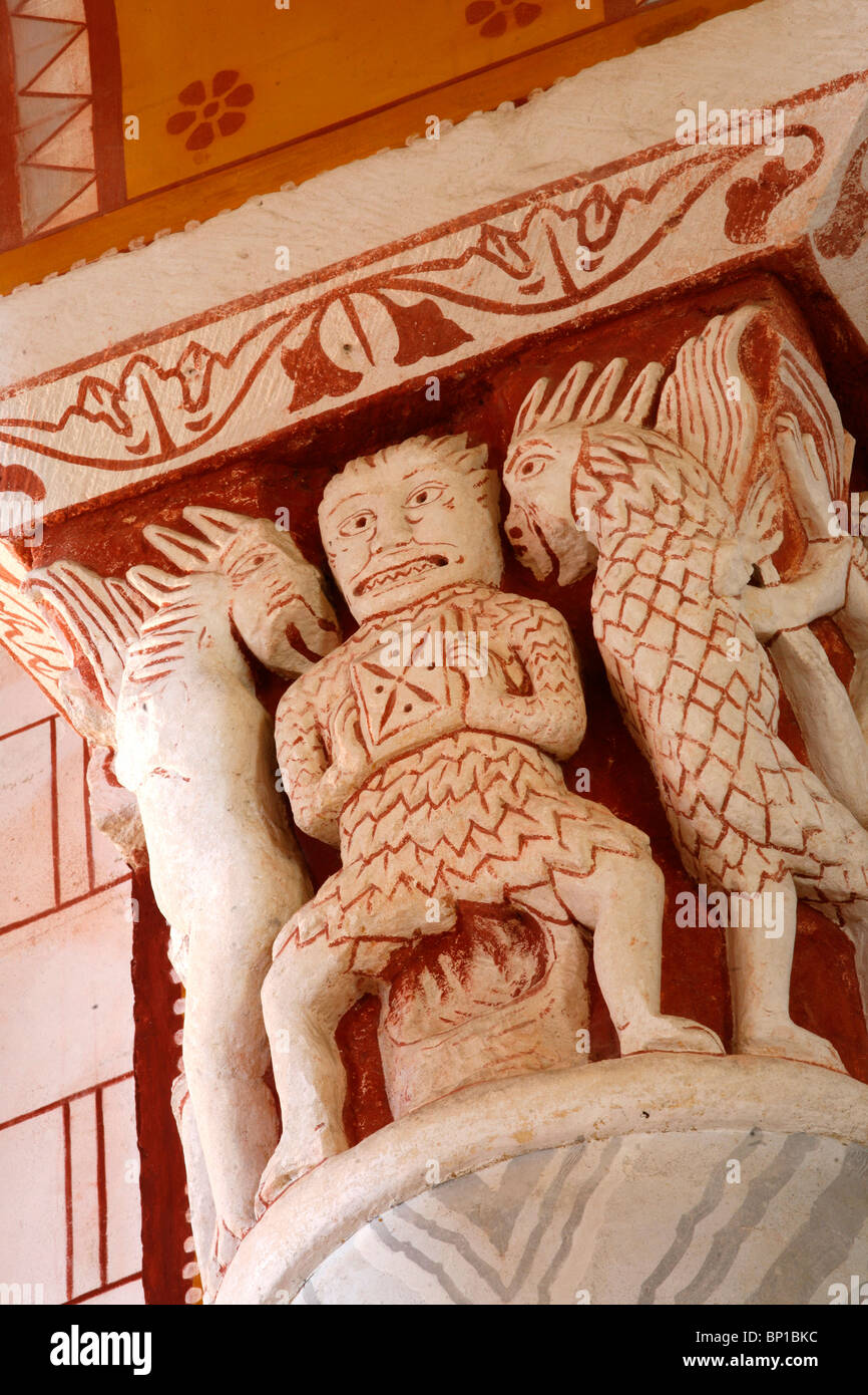 France, Poitou-Charentes, Vienne(86), Chauvigny, Saint-Pierre Eglise Collégiale collégiale Saint Pierre, Banque D'Images