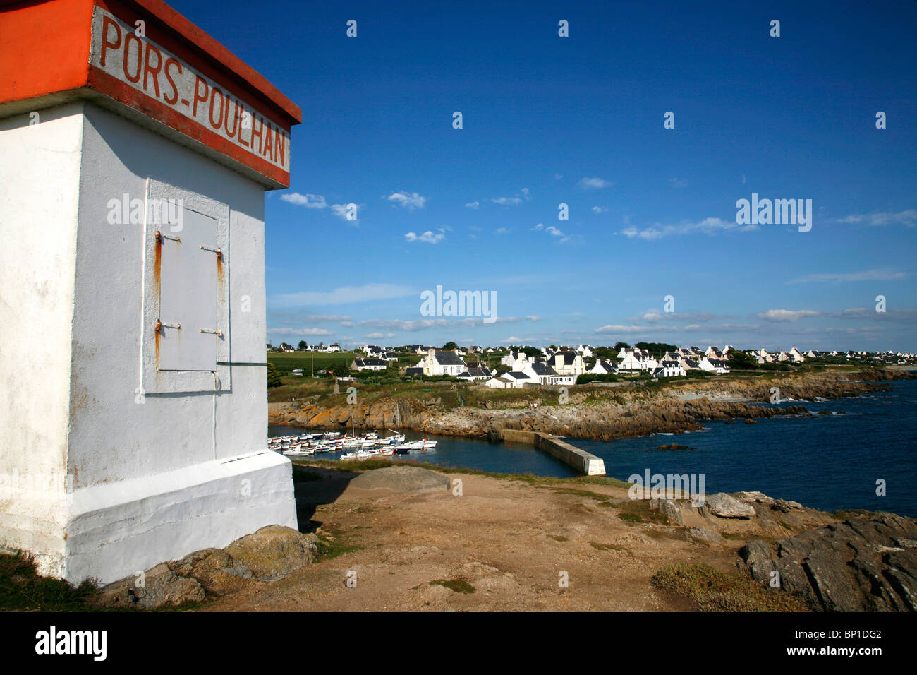 France, Bretagne, Finistère (29), Plouhinec (cap sizun), port de Pors  Poulhan Photo Stock - Alamy