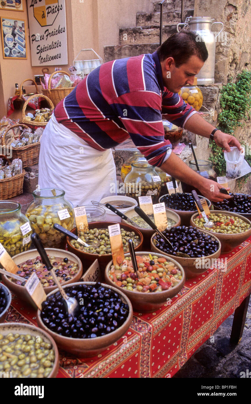 France, Provence Alpes-Cote d'Azur, Var (83), Saint Tropez, Marché aux herbes Banque D'Images