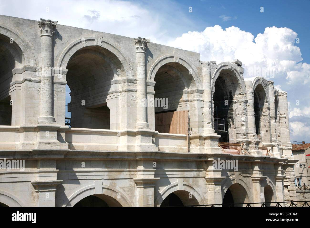 France, Provence Alpes Cote d'Azur, Bouches du Rhône (13), Arles, arena ou amphithéâtre, (UNESCO World Heritage) Banque D'Images