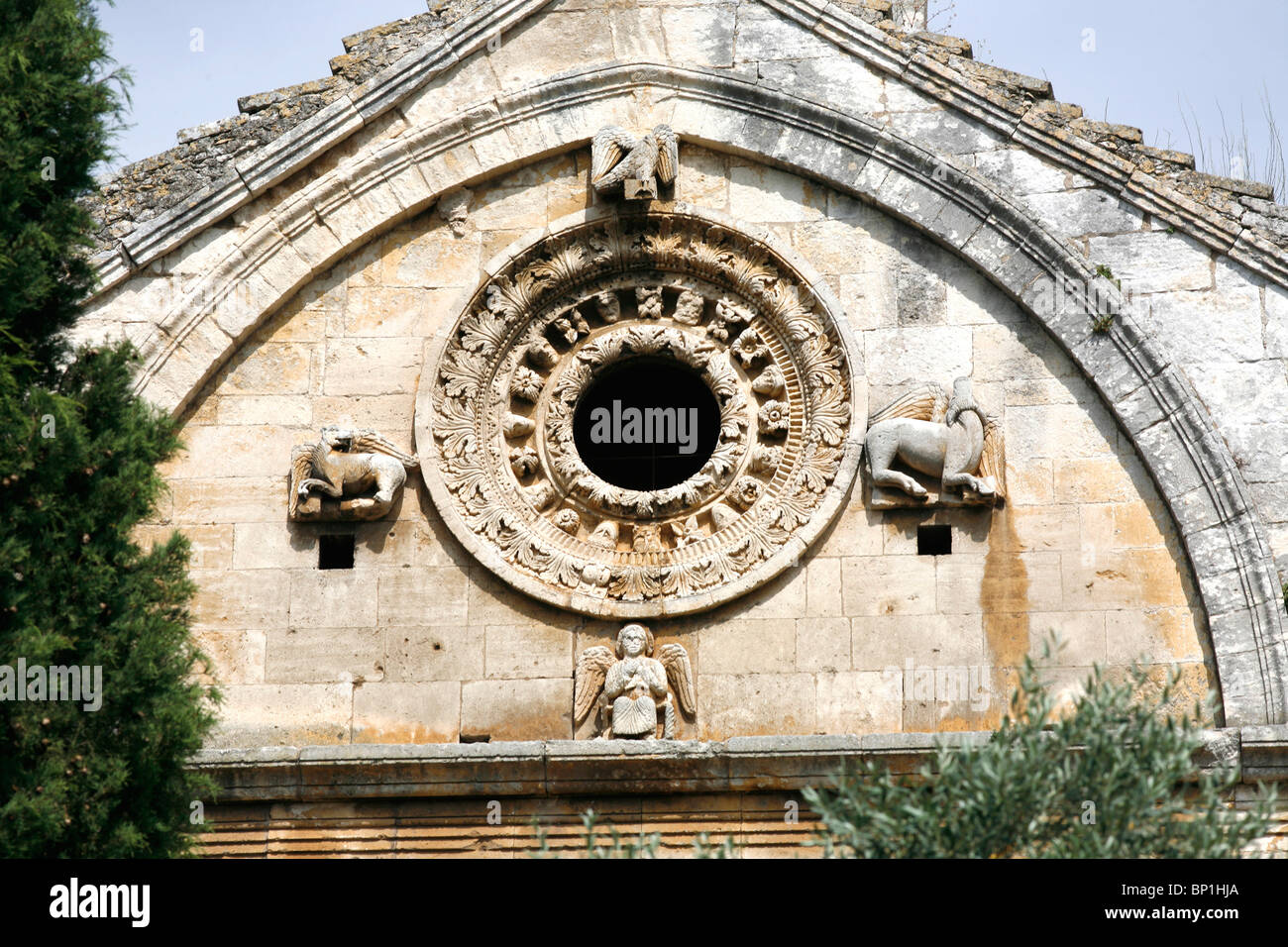 France, Provence Alpes Cote d'Azur, Bouches du Rhône (13), Fontvieille, Saint Gabriel chapelle du 12ème siècle Banque D'Images