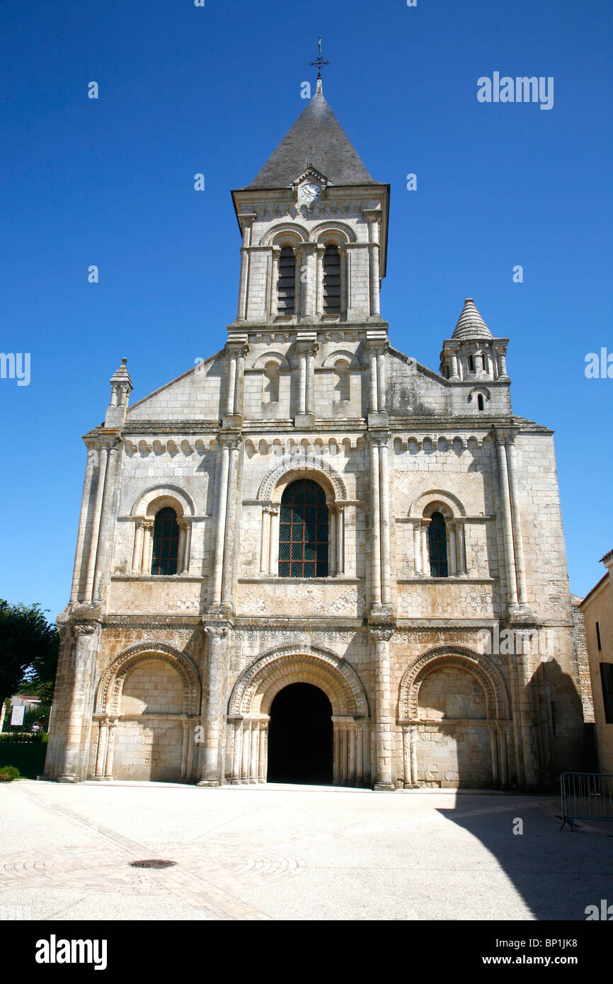 La France, pays de la Loire, Vendée (85), Marais Poitevin, Nieul sur l'Autise, Saint Vincent chuch'abbaye Banque D'Images