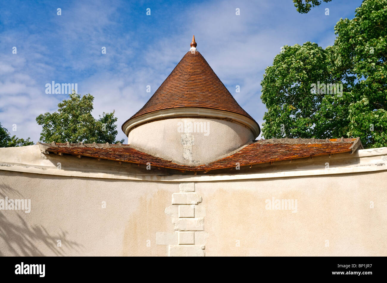 Maison privée mur - France. Banque D'Images