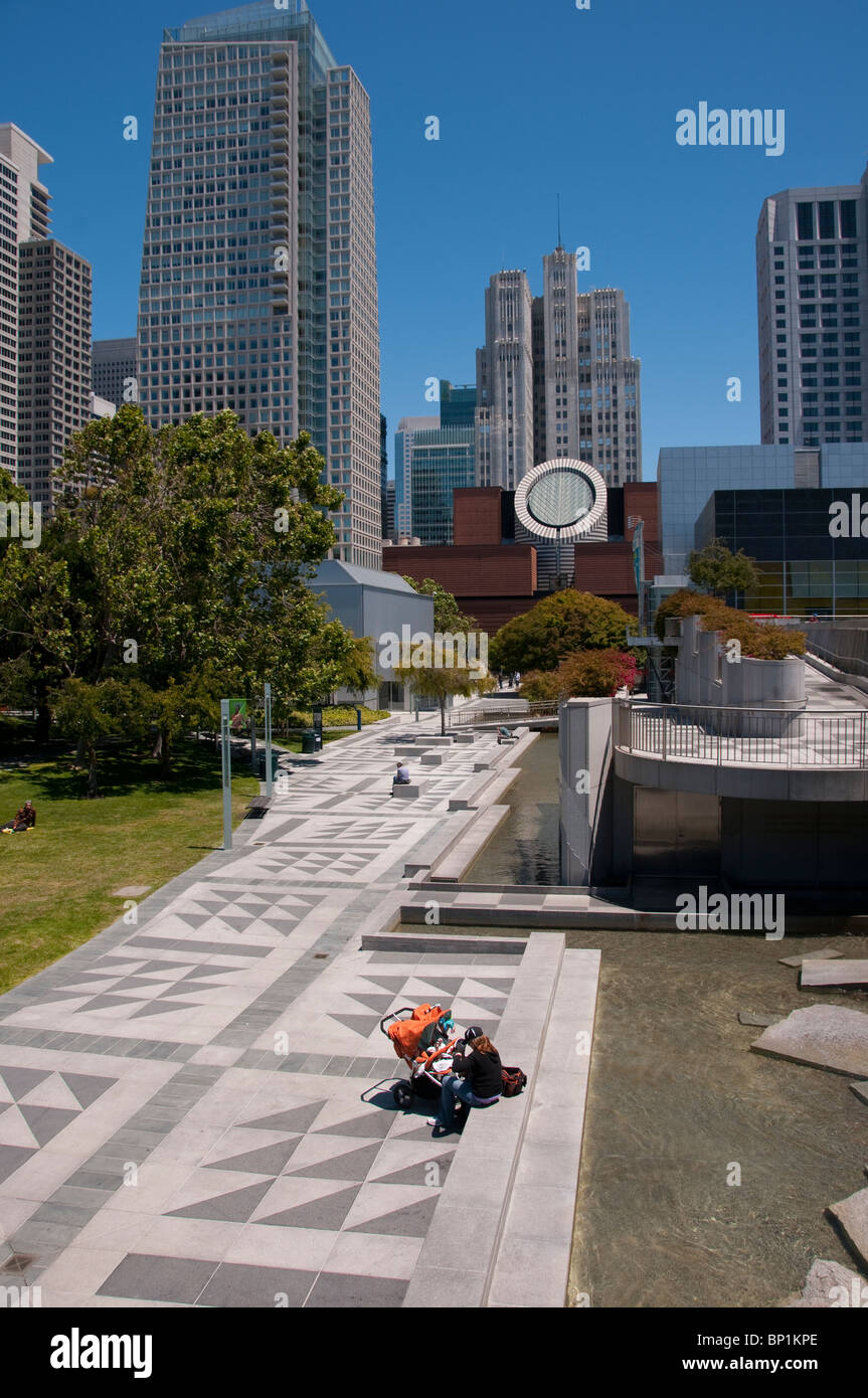 San Francisco, Yerba Buena Gardens. Photo copyright Lee Foster. Photo #  casanf103991 Banque D'Images