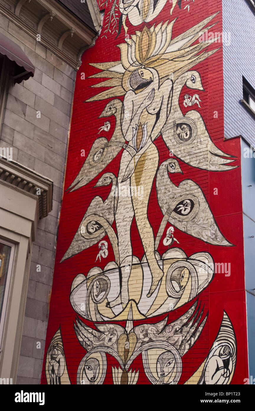 Montreal street art rue saint denis Banque de photographies et d’images