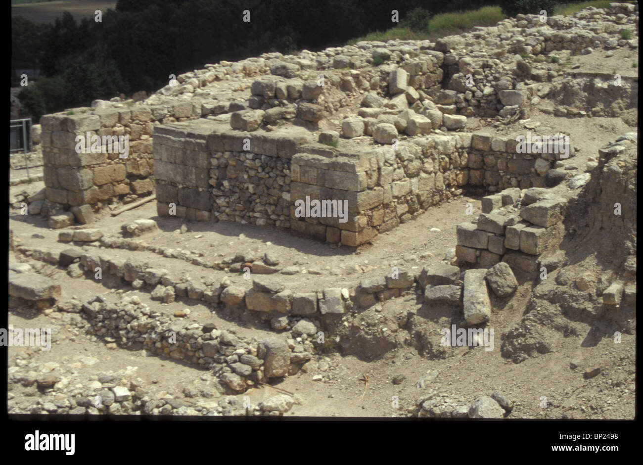 440. Meguiddo - les portes de la ville construite par le roi Salomon 970-930 B.C. Banque D'Images