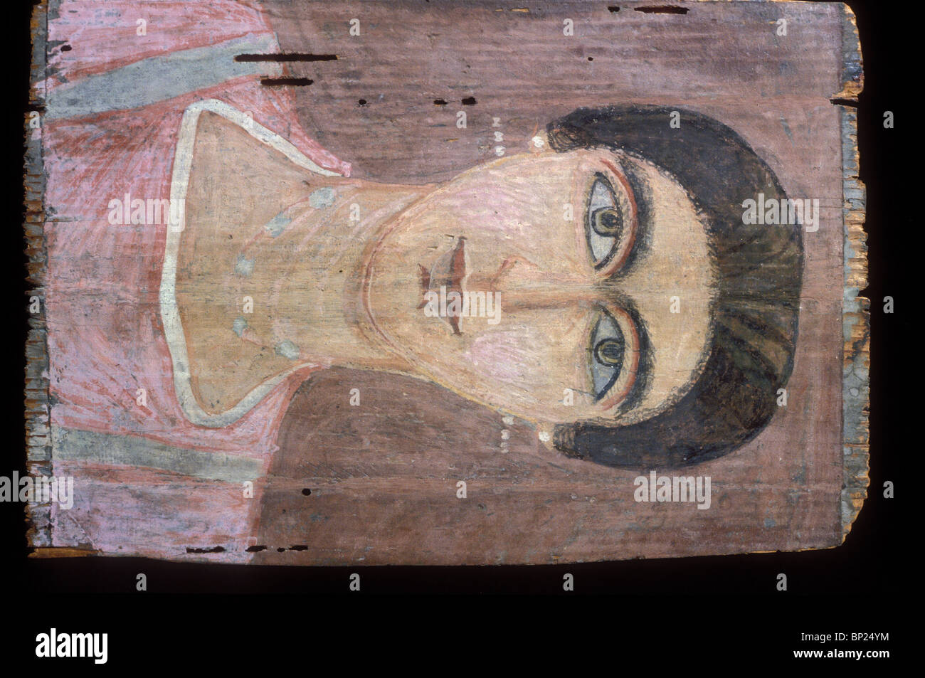701. PORTRAITS des premiers chrétiens, peinture sur bois, 6ème. Ch. FAIUM, EGYPTE Banque D'Images