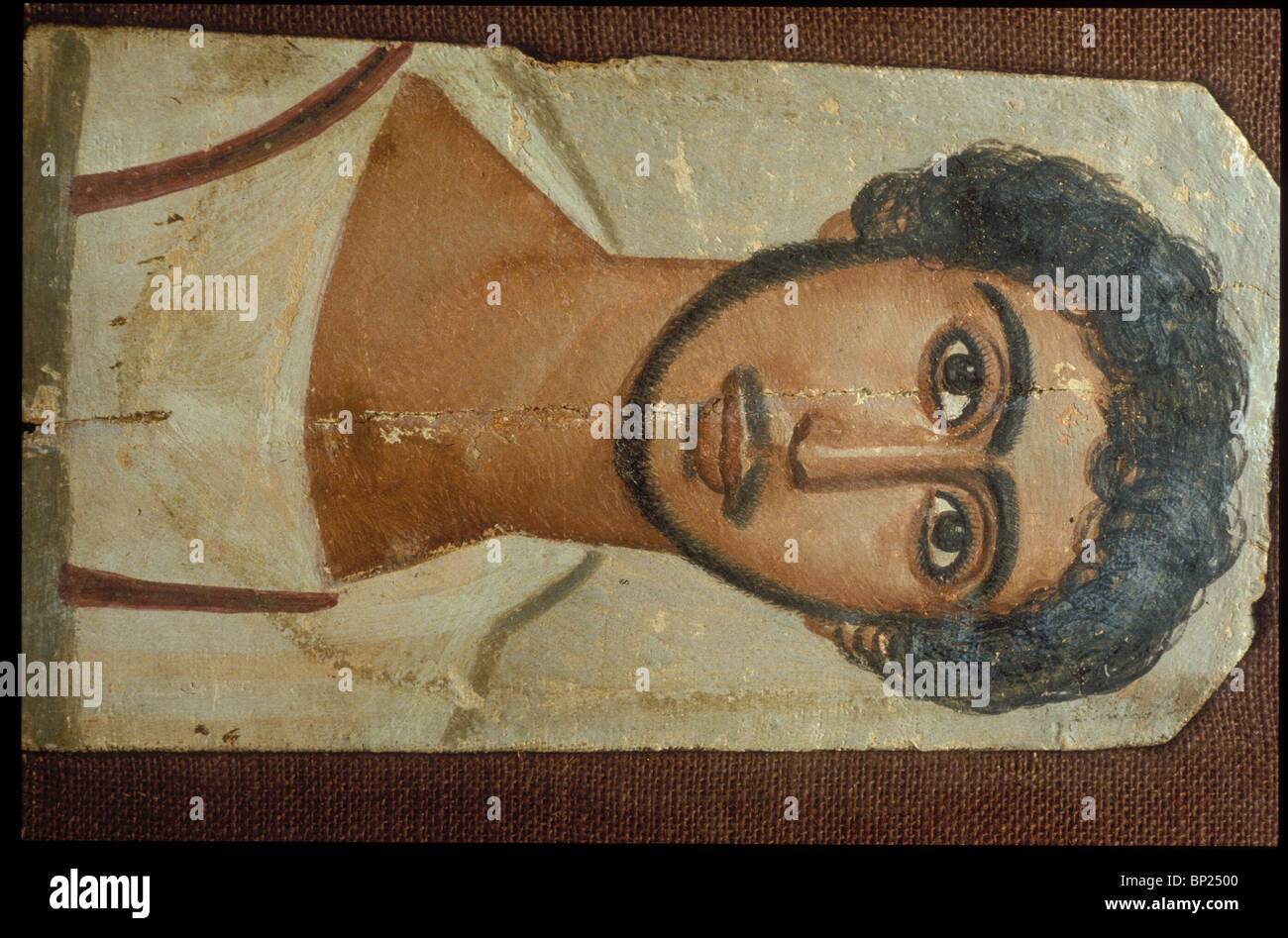 701. PORTRAITS des premiers chrétiens, peinture sur bois, 6ème. Ch. FAIUM, EGYPTE Banque D'Images