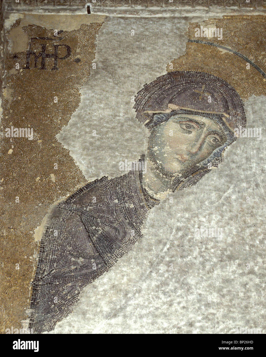 1096. La Vierge Marie, 9ème. C. MOSAÏQUE DE Sainte-sophie, ISTANBUL Banque D'Images