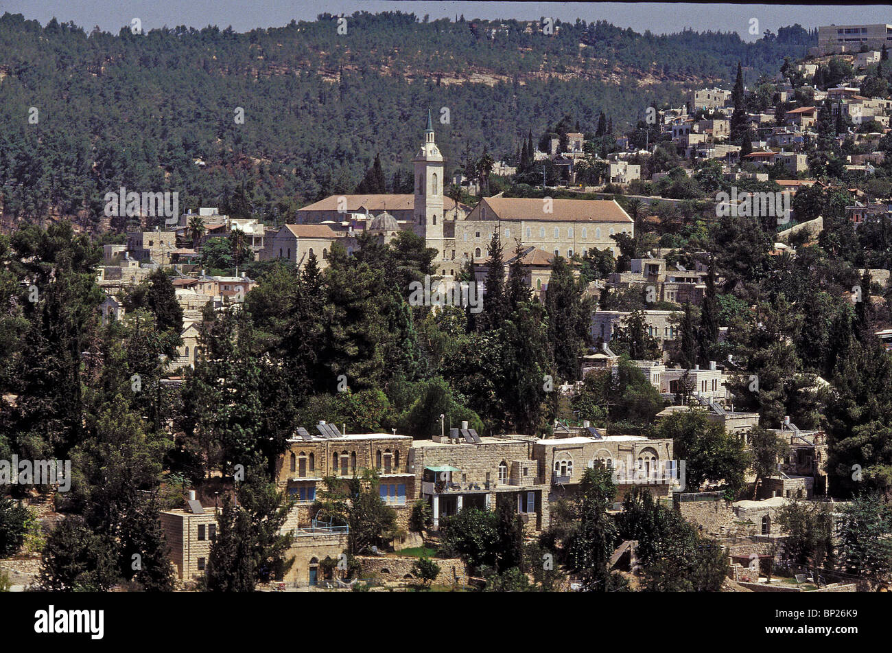 1144. EIN KAREM - VUE GÉNÉRALE DU VILLAGE près de Jérusalem, le lieu de naissance de Jean le Baptiste Banque D'Images