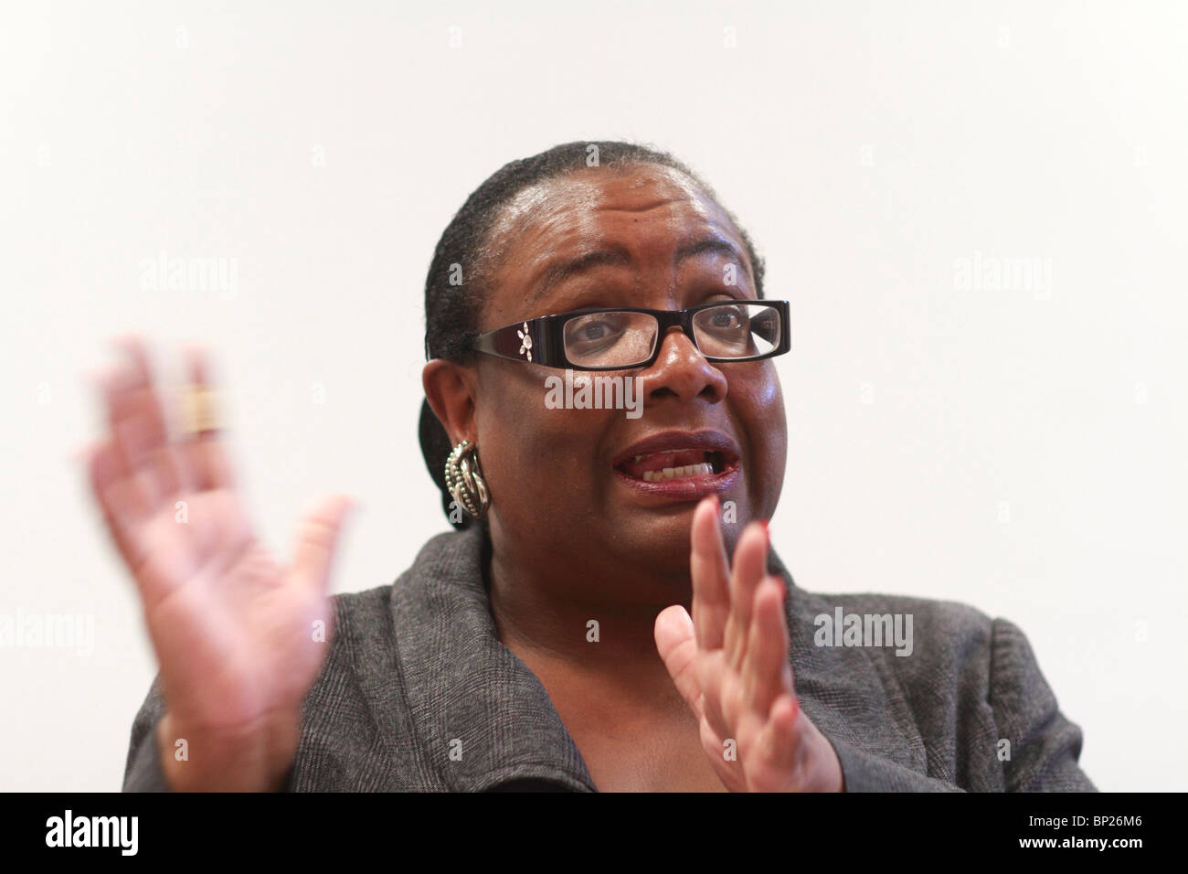 Diane Abbott, député de North Stoke Newington et Hackney. Dans la course à la direction du parti du travail sur sa Banque D'Images