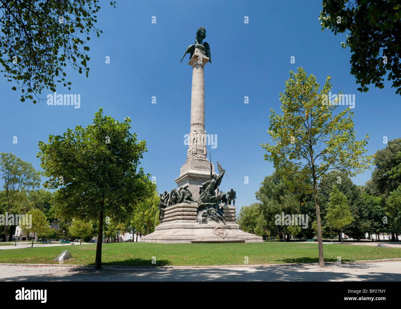 Portugal, Porto, le monument aux héros de la guerre napoléonienne ( monumento aos herois da Guerra peninsular ) Banque D'Images