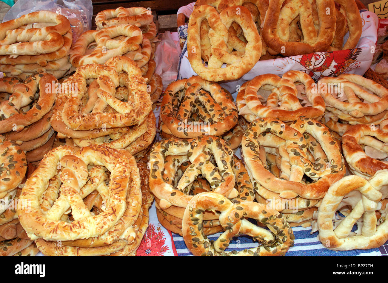 Bretzels hongrois,BUDAPEST Banque D'Images