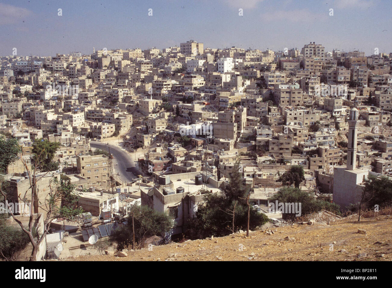 1747. AMAN - VUE DE LA VILLE MODERNE AU SUD Banque D'Images