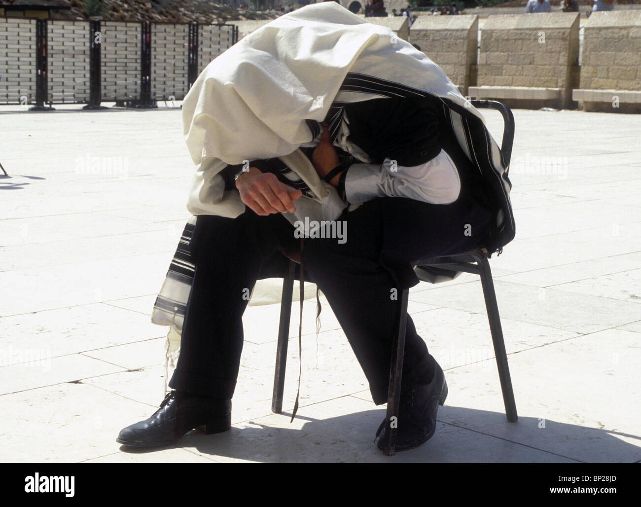 2189. Prière solennelle au Mur occidental, le Jour des Expiations Banque D'Images