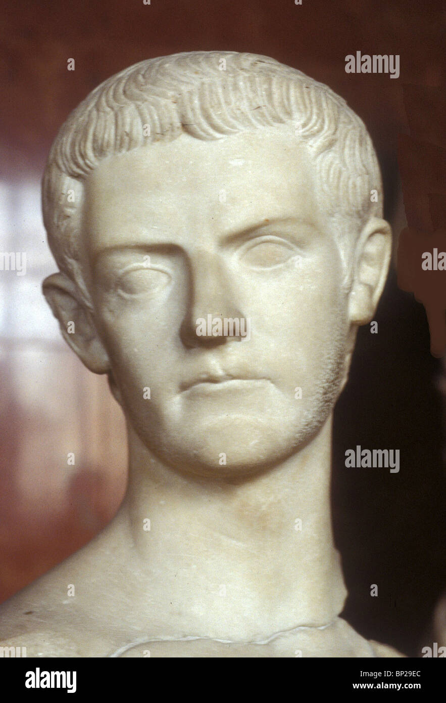 2997. Buste en marbre DE C A L I G U L A , EMPEREUR DE ROME DE 37 À 41 VOTRE ANNONCE Banque D'Images