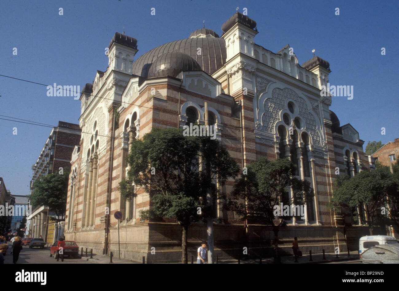 3216. SOFIA - la grande synagogue construite en 1930 Banque D'Images