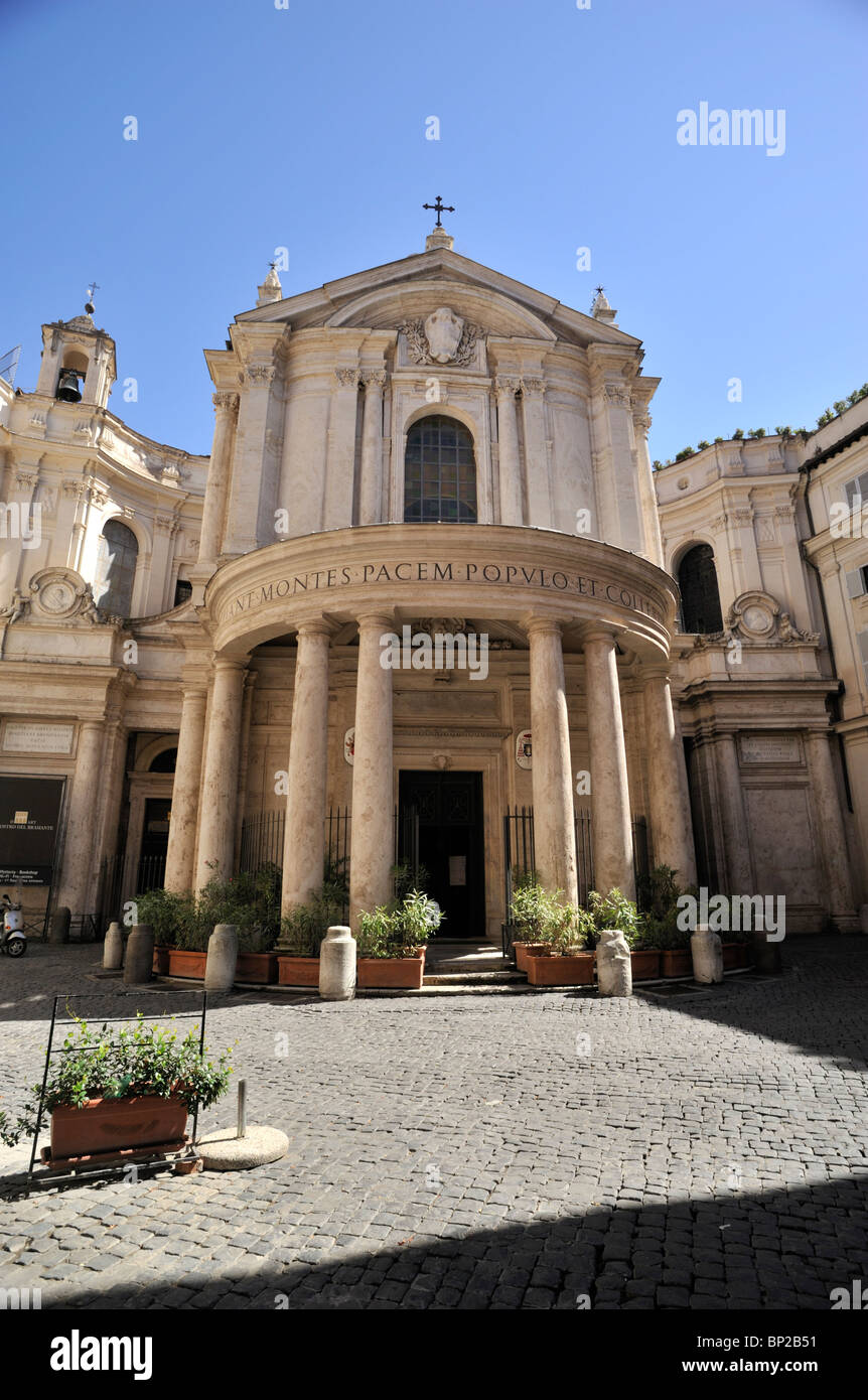Italie, Rome, église Santa Maria della Pace Banque D'Images