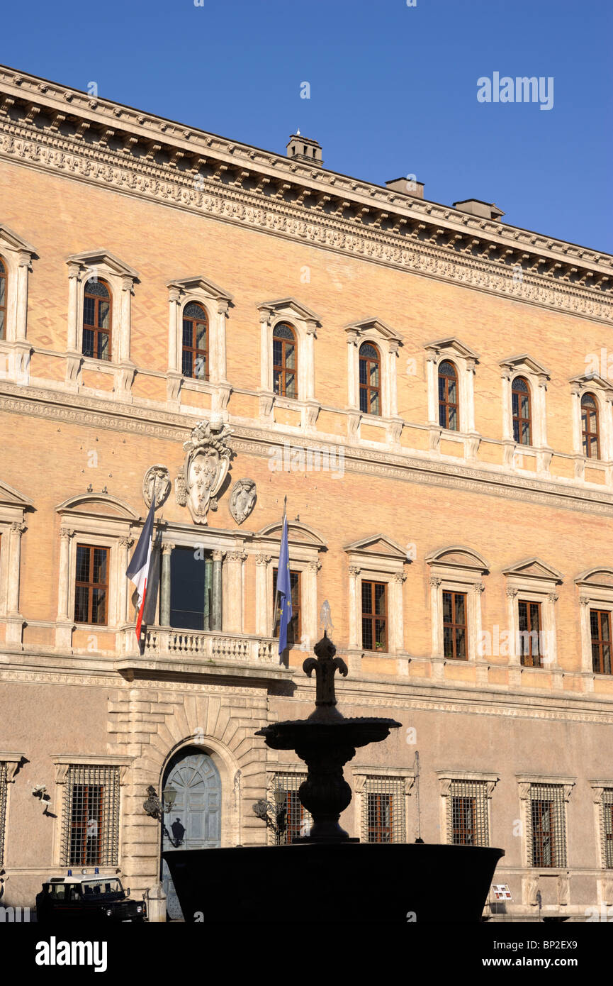 Italie, Rome, Palazzo Farnese, architecture renaissance Banque D'Images