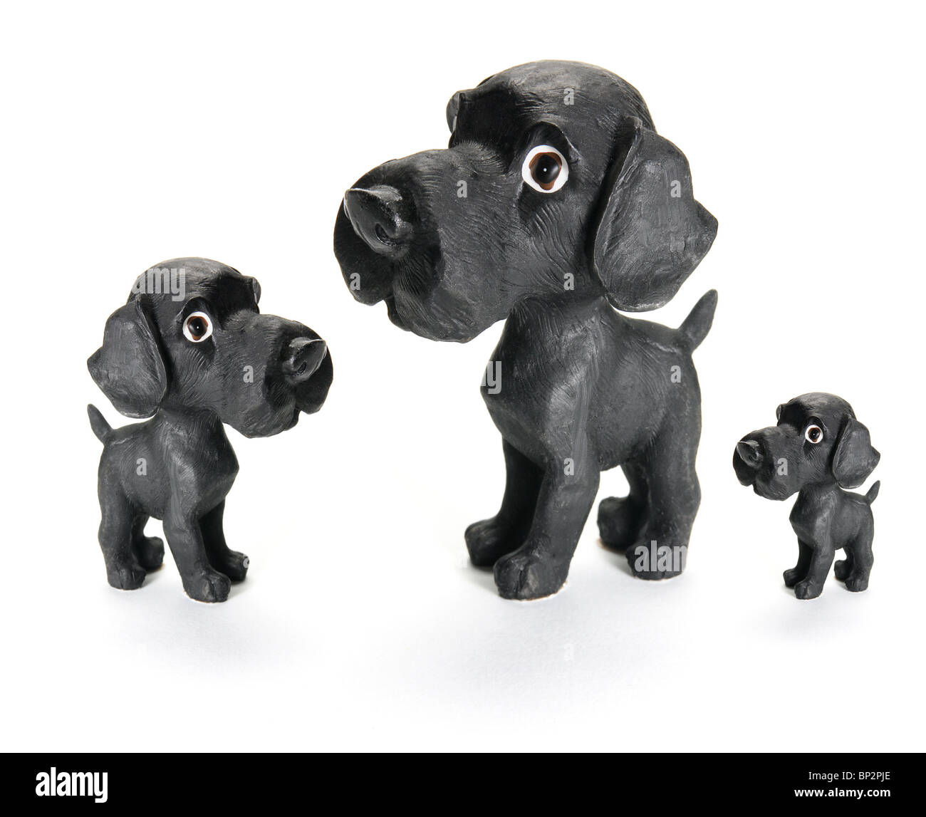 Figurines de chien Banque D'Images