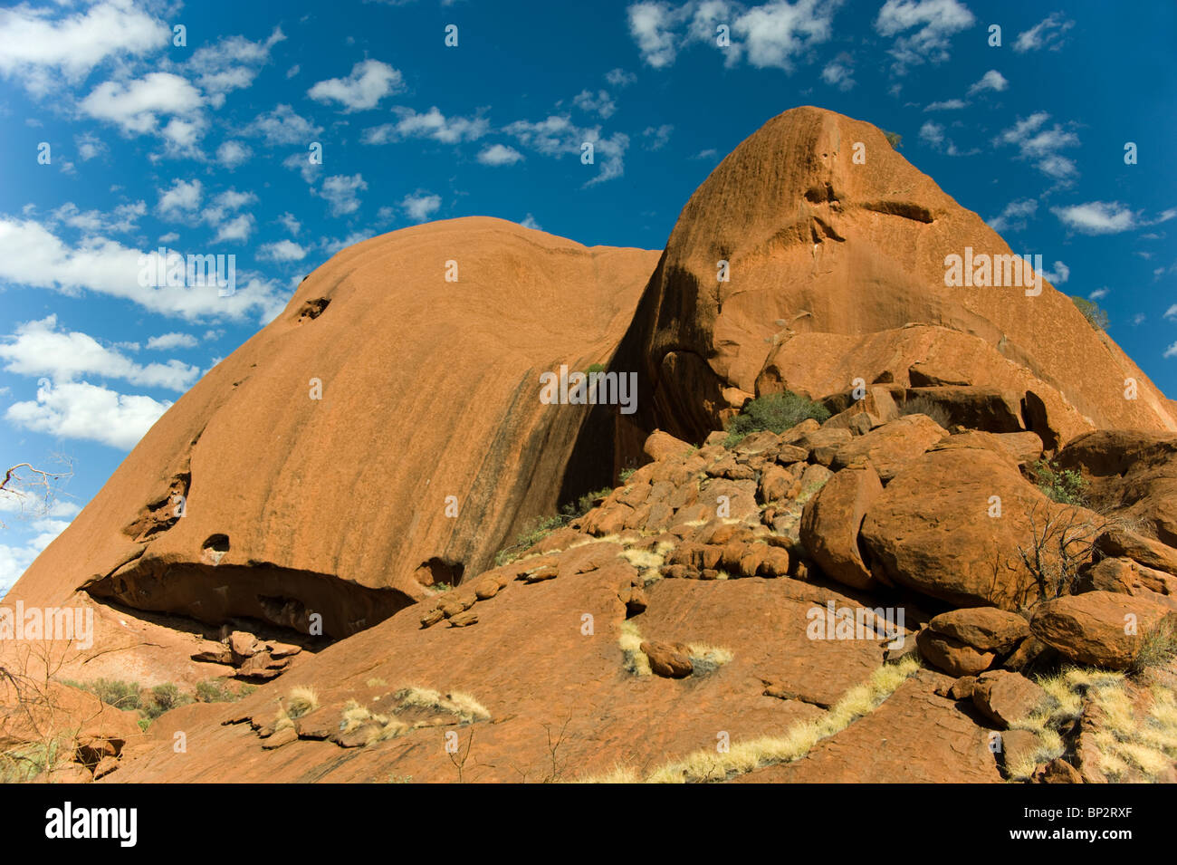 Une partie d'Uluru (Ayers Rock) dans le Territoire du Nord de l'Australie centrale Banque D'Images