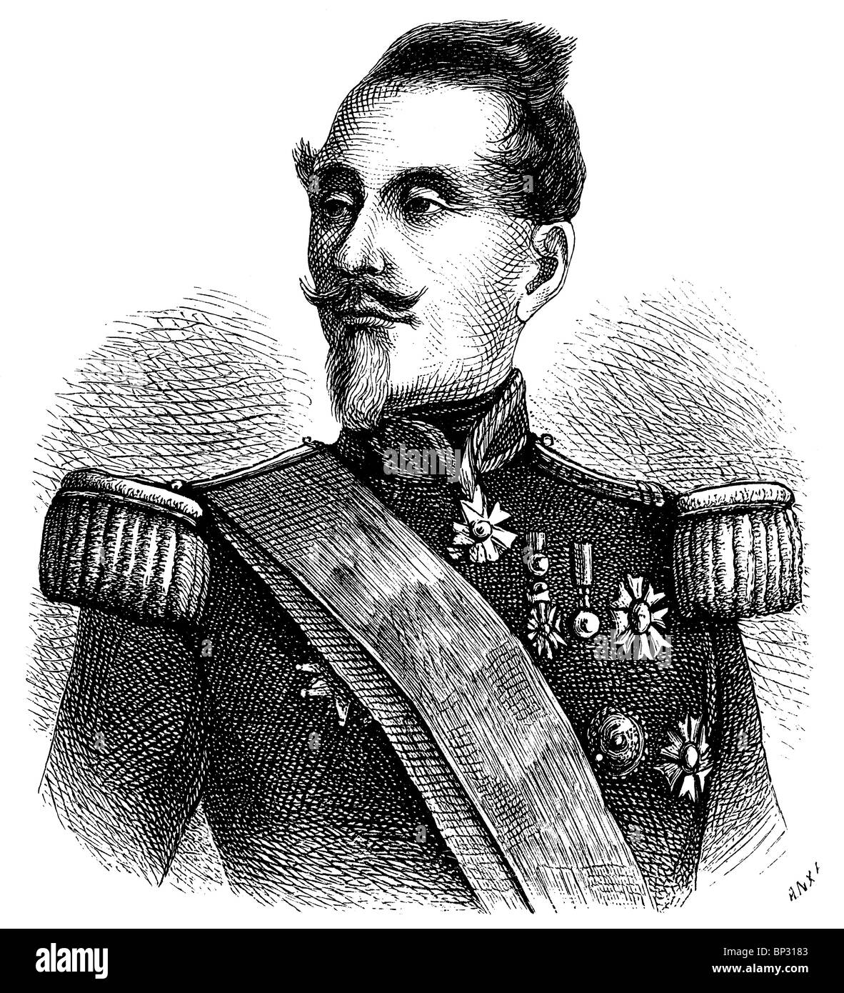 Armand-Jacques Leroy de Saint-Arnaud (1796 - 1854), Ministre français de la guerre Banque D'Images