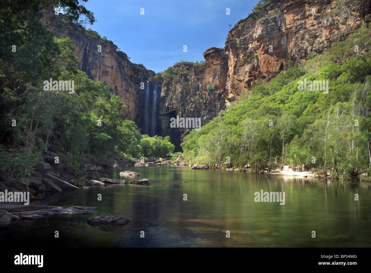 Jim Jim Falls, le Kakadu National Park, Territoire du Nord Banque D'Images