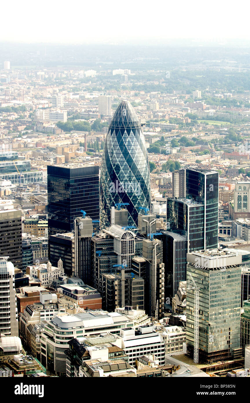 Vue aérienne de la ville de Londres Banque D'Images