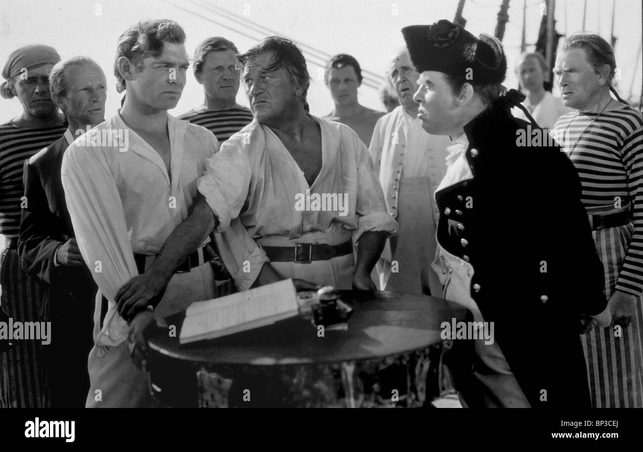 CLARK GABLE, Charles Laughton, la mutinerie du Bounty, 1935 Photo Stock Alamy