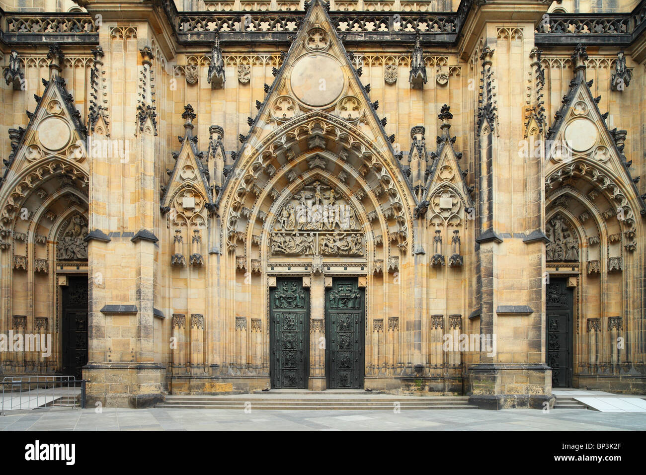 St gothique Cathédrale Saint-Guy Prague Prague République Tchèque Bohemia Banque D'Images