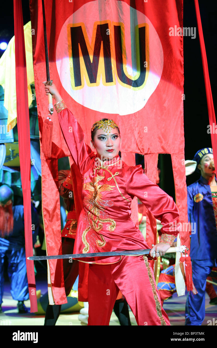 Cirque d'État chinois Mulan à Leith, Edinburgh Fringe Banque D'Images