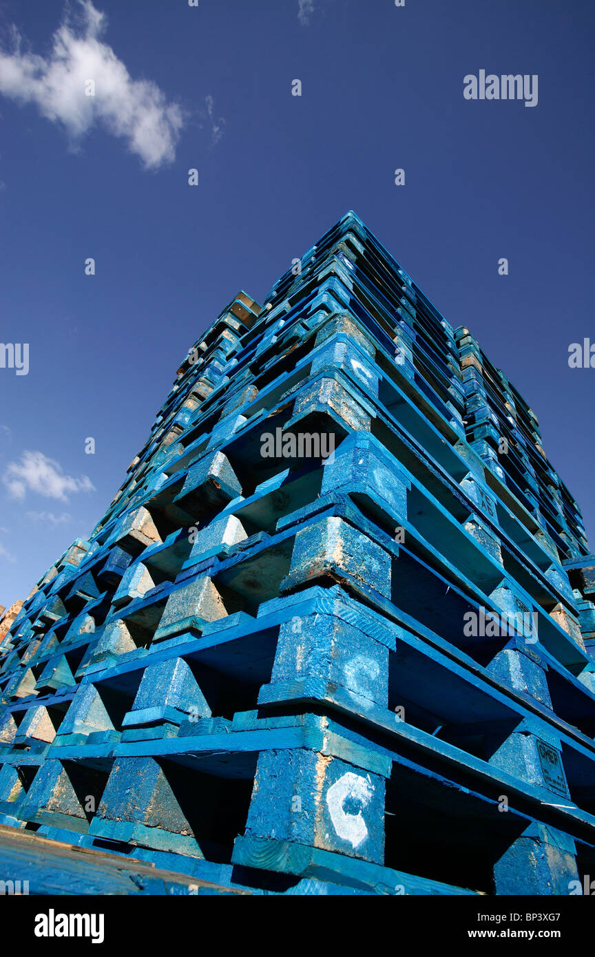 Palettes bleus Banque D'Images