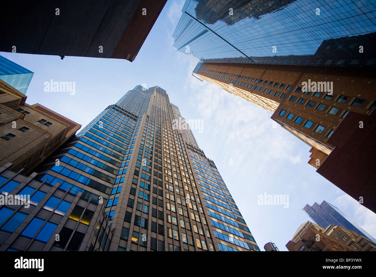 Gratte-ciel de Manhattan, New York Banque D'Images