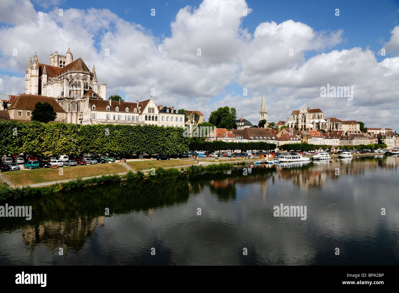 L'Abbaye Saint-Germain à Auxerre Bourgogne France Banque D'Images