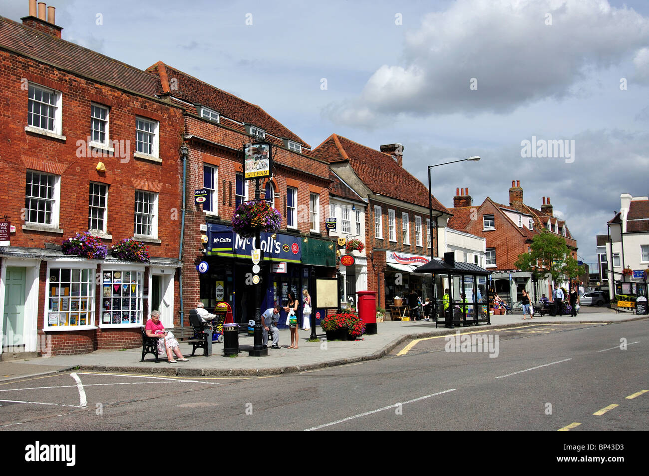 Newland Street, Witham, Essex, Angleterre, Royaume-Uni Banque D'Images