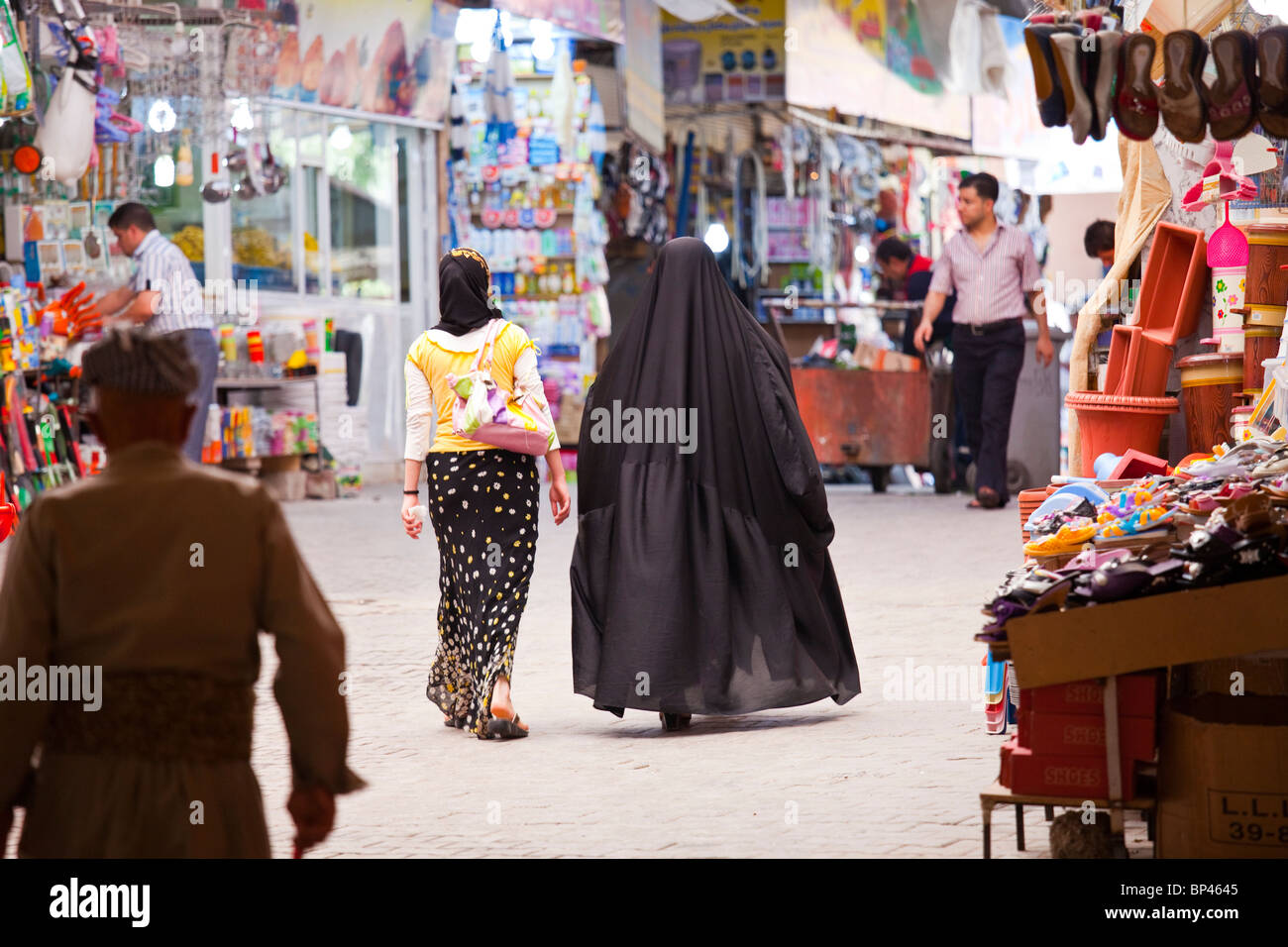 Le Bazar, de Dohouk, Kurdistan, Iraq Banque D'Images