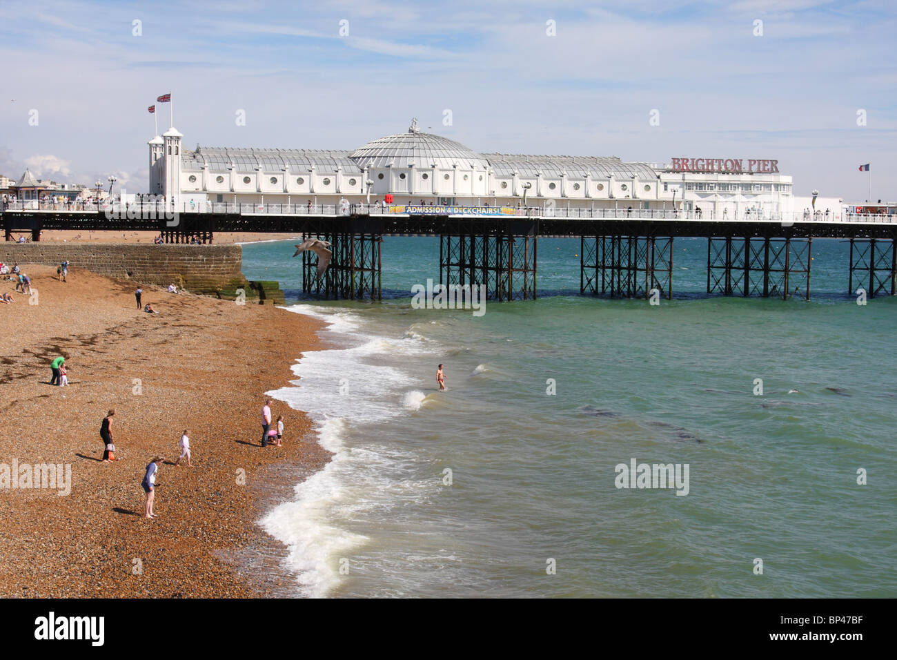 La jetée de Brighton, Brighton, West Sussex, Angleterre, Royaume-Uni Banque D'Images