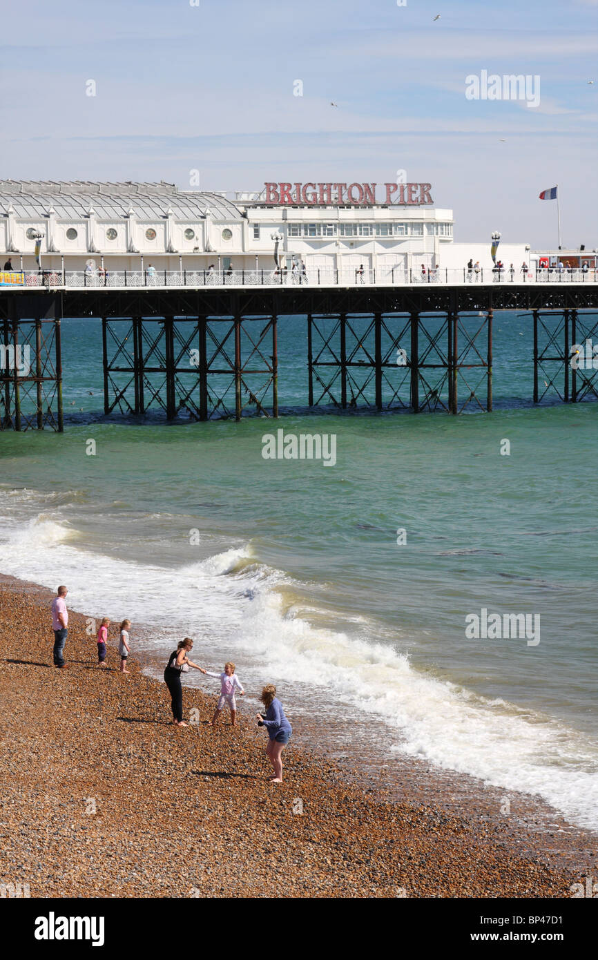 La jetée de Brighton, Brighton, West Sussex, Angleterre, Royaume-Uni Banque D'Images