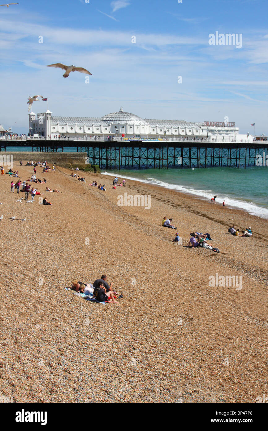 La jetée de Brighton, Brighton, West Sussex, Angleterre, Royaume-Uni Banque D'Images