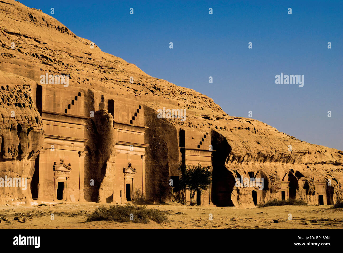 L'Arabie saoudite, de l'emplacement de Madain Saleh, ancienne Hegra, tombeau de ville nabatéenne Banque D'Images