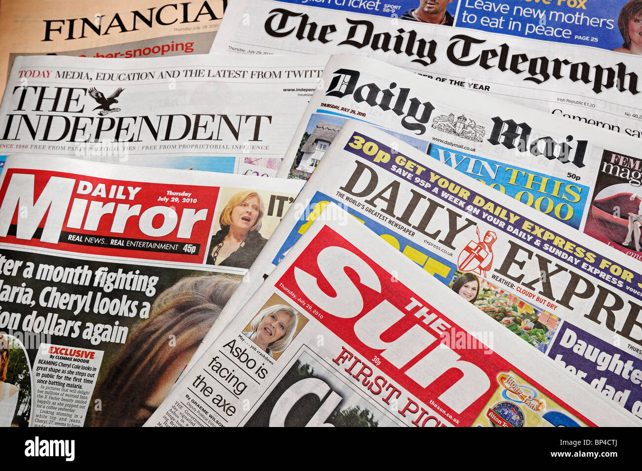 British newspapers Banque de photographies et d’images à haute