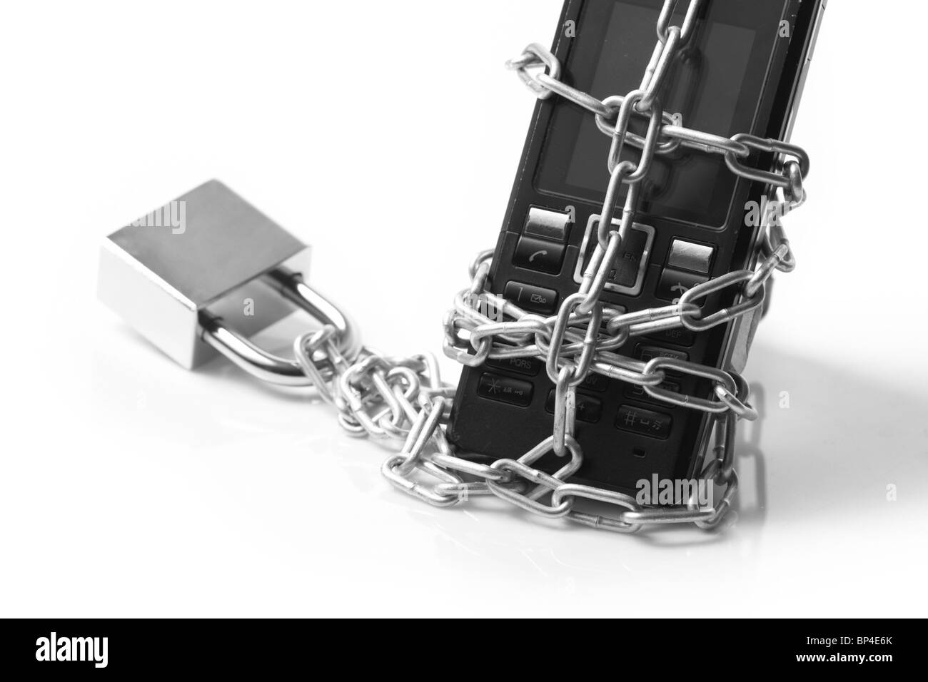 La sécurité du téléphone mobile Banque D'Images