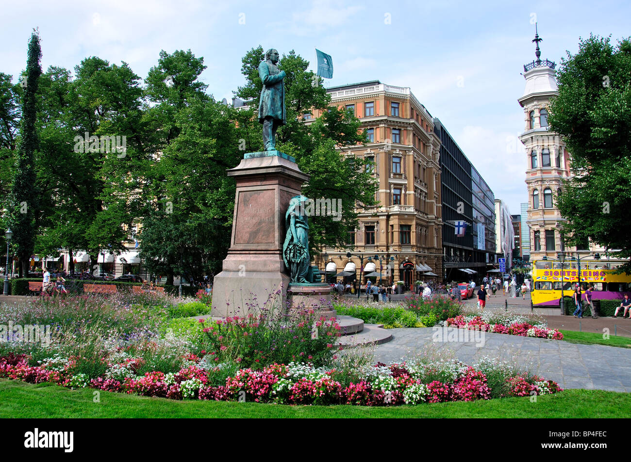 Parc de l'Esplanade, Helsinki, Uusimaa, Région de la République de Finlande Banque D'Images