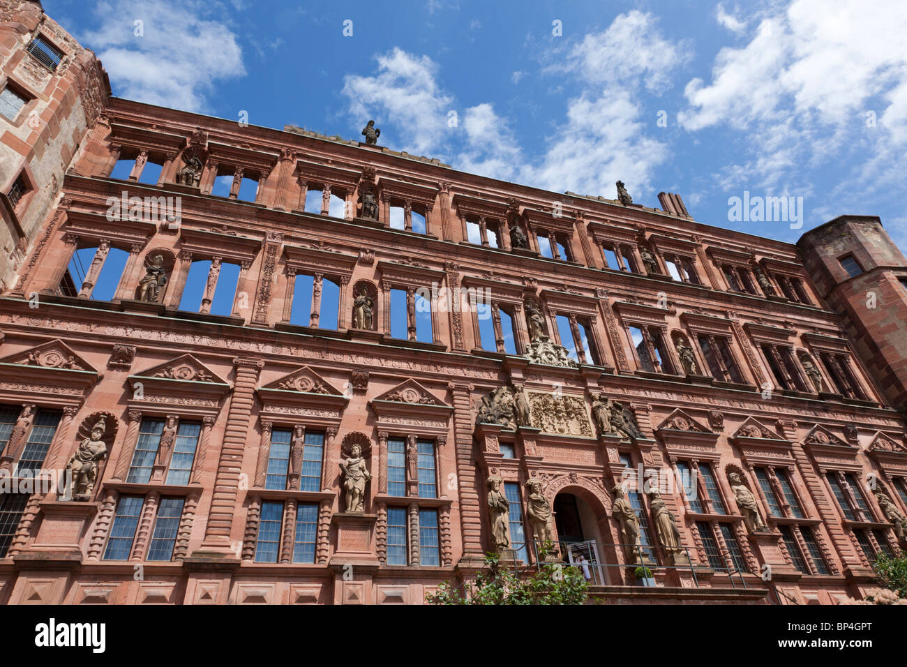 Monument historique célèbre château d'Heidelberg, Bade-Wurtemberg, Allemagne destination voyage romantique, renaissance médiévale, l'architecture gothique, l'histoire Banque D'Images