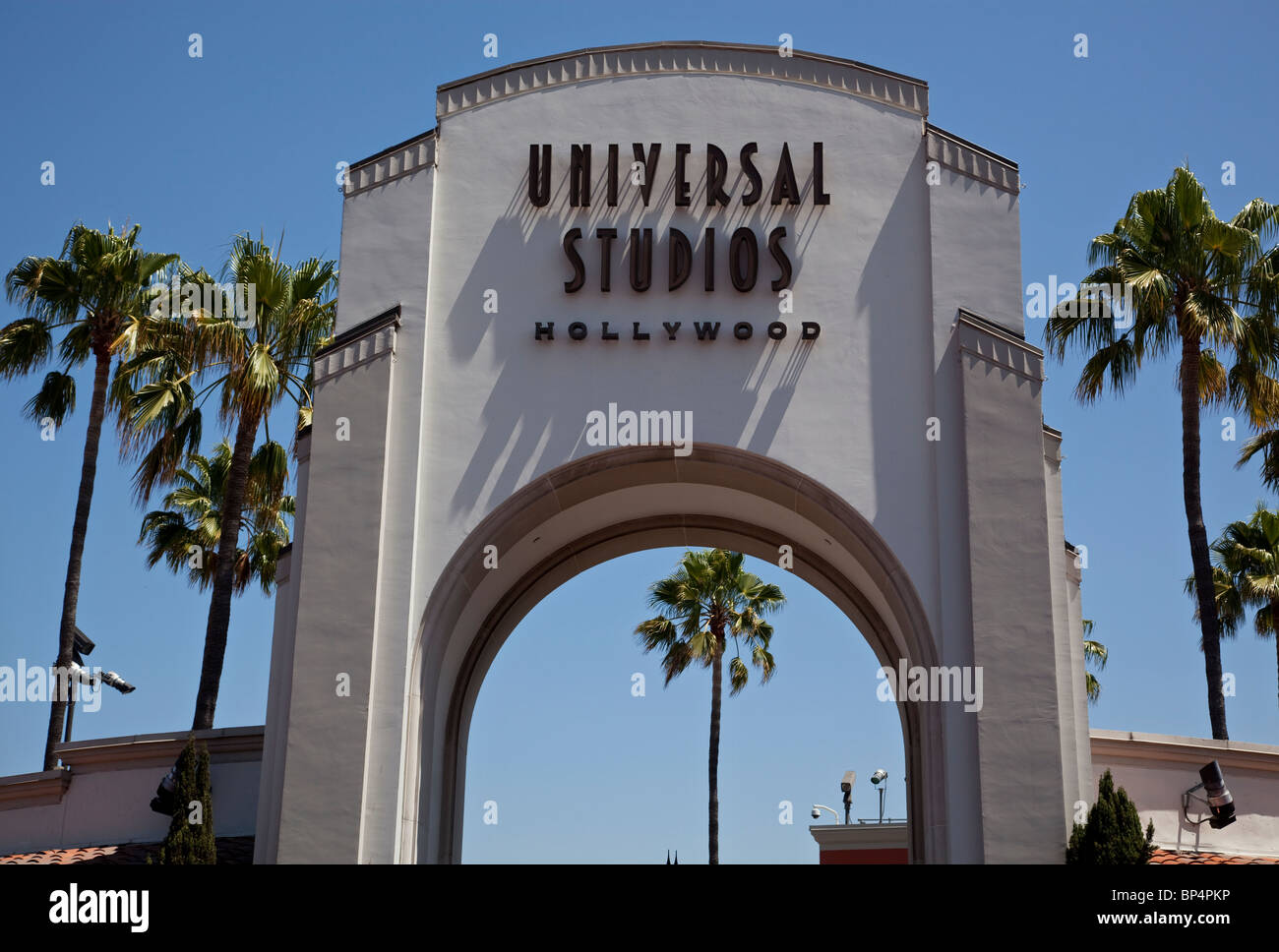 Entrée de Universal Studios, Los Angeles, Californie, USA. Banque D'Images