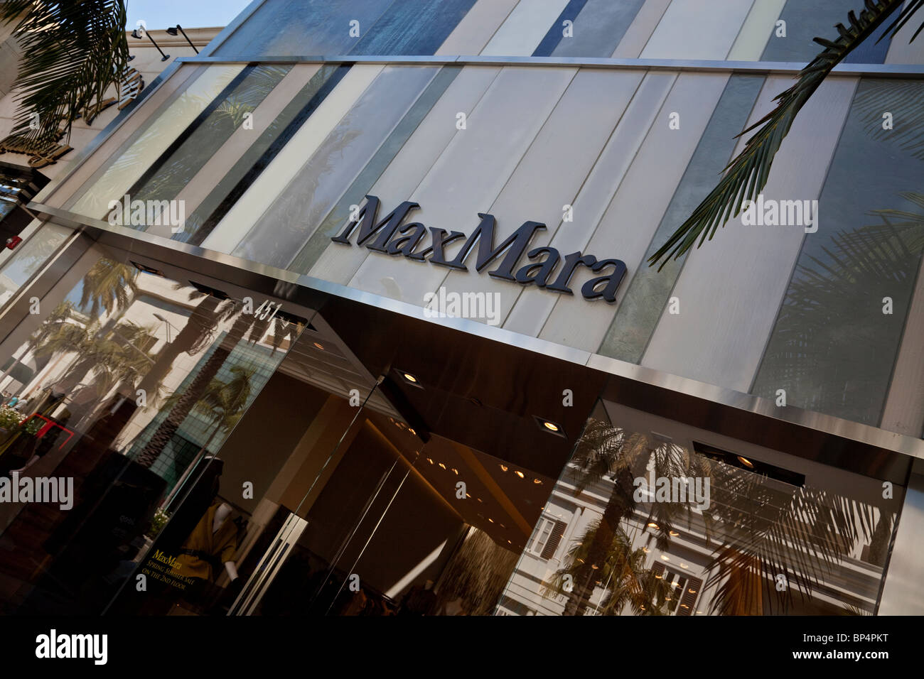 Max Mara boutique sur Rodeo Drive, Los Angeles, Californie, USA Banque D'Images