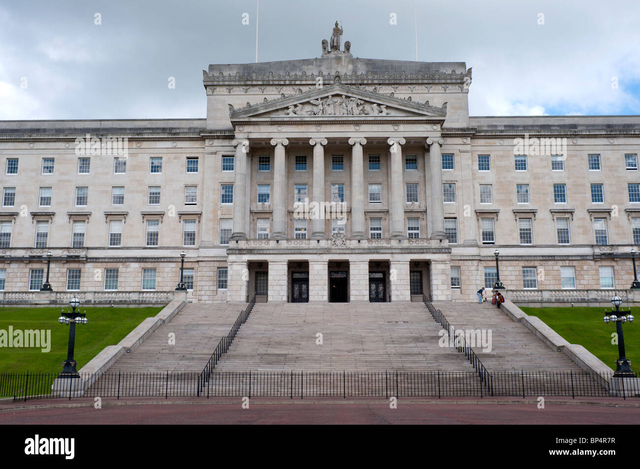 Édifices du Parlement- Stormont, Belfast, Irlande du Nord. Banque D'Images