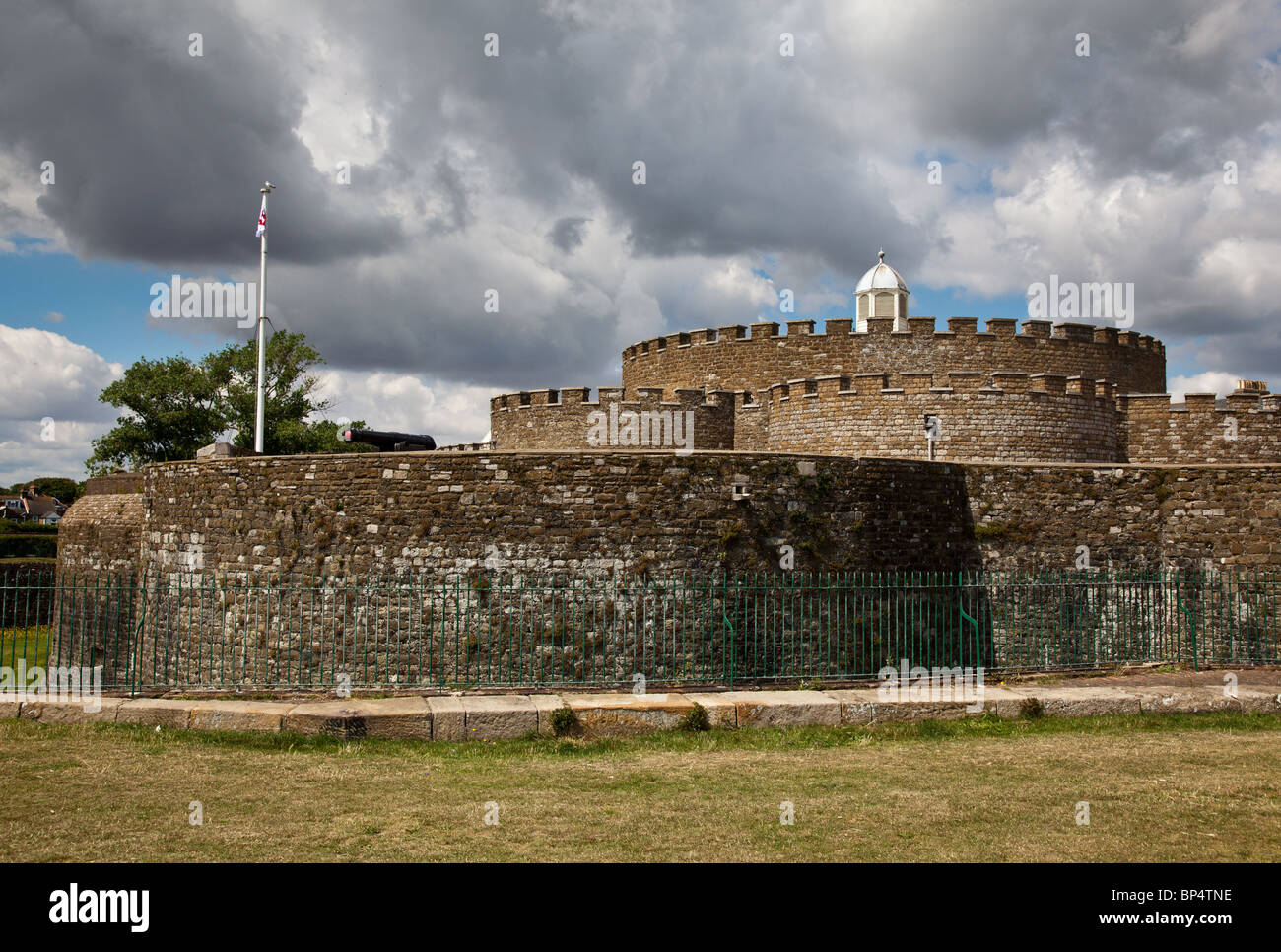 Château de Deal Kent en montrant les murs autour de la forteresse Banque D'Images